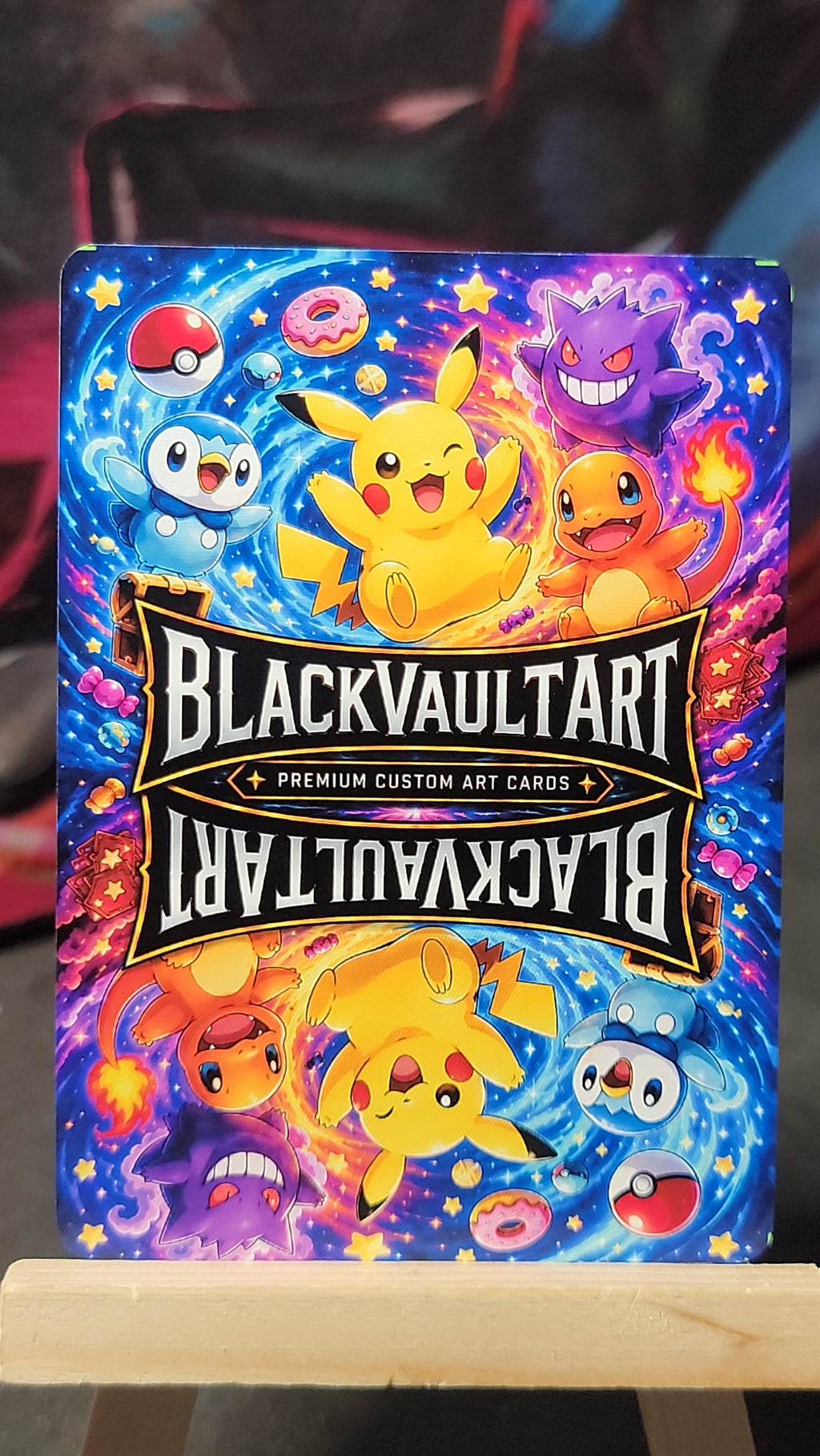 Gimmighoul custom fan-art collectible card back