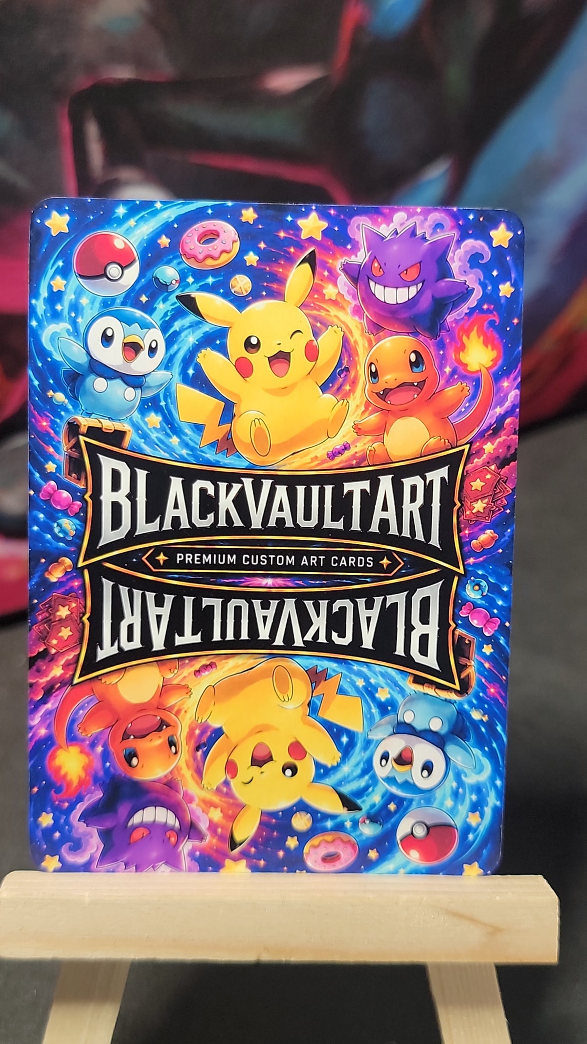 Daenerys Targaryen Game of Thrones x Pokémon holo fan-art collectible back