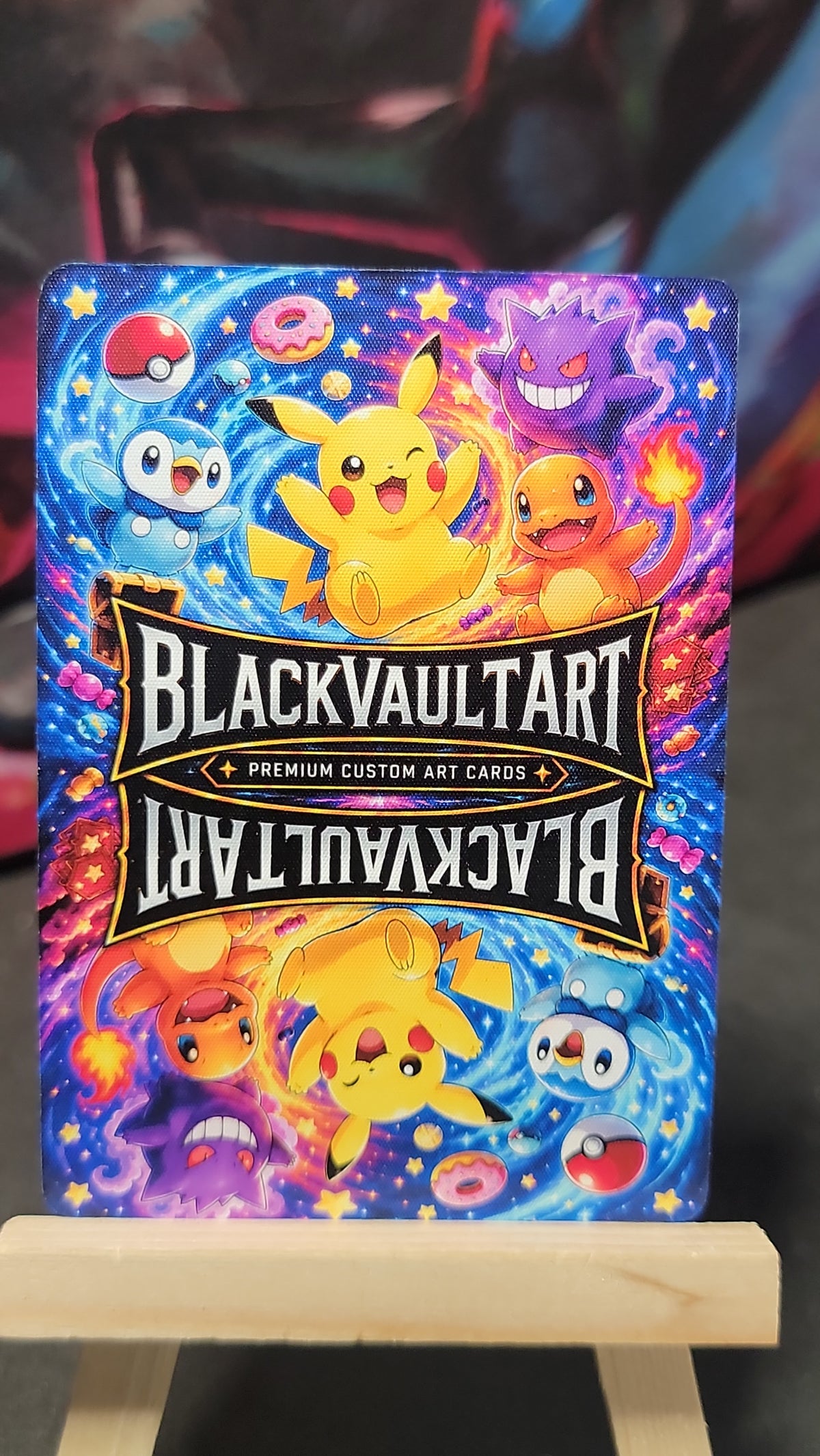 Joey and Charizard Yu-Gi-Oh Pokémon crossover fan art card back